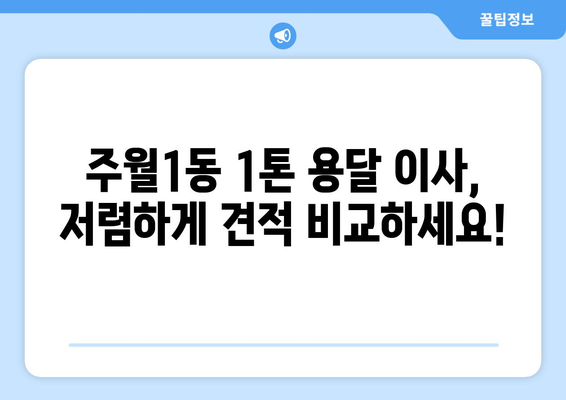 광주 남구 주월1동 1톤 용달이사 가격 비교 & 추천 업체 | 이삿짐센터, 저렴한 이사, 견적