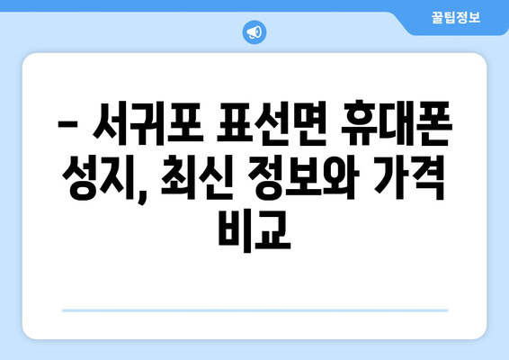 제주도 서귀포시 표선면 휴대폰 성지 좌표| 최신 정보 & 가격 비교 | 서귀포 휴대폰, 핸드폰 성지, 저렴한 휴대폰