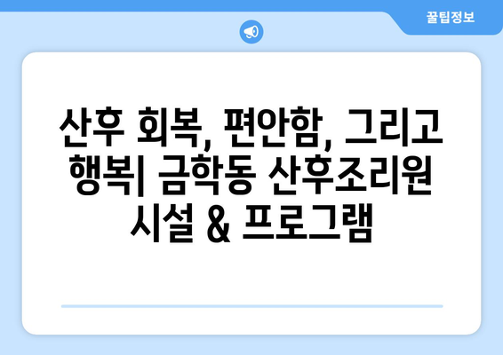 공주시 금학동 산후조리원 추천| 꼼꼼하게 비교하고 선택하세요! | 산후조리, 출산, 금학동, 공주시, 추천, 비교