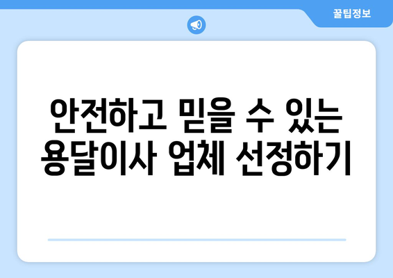 부산 강서구 가락동 용달이사 전문 업체 비교 가이드 | 저렴하고 안전한 이사, 지금 바로 찾아보세요!