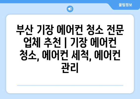 부산 기장읍 에어컨 청소 전문 업체 추천 | 기장 에어컨 청소, 에어컨 세척, 에어컨 관리