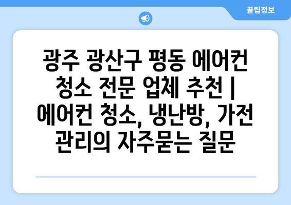 광주 광산구 평동 에어컨 청소 전문 업체 추천 | 에어컨 청소, 냉난방, 가전 관리