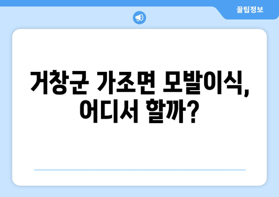 거창군 가조면 모발이식 병원 찾기| 후기, 가격, 추천 정보 | 거창, 모발이식, 탈모, 비용, 후기, 추천